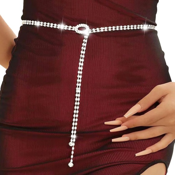 Crystal 💎 Rhinestone Chain Belt - Picture 1 of 13